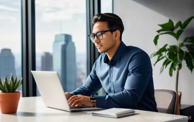 무속과 직업운 - **Prompt 1: Unearthing Inner Strengths in a Natural Setting**
    "A diverse young professional, 30s...